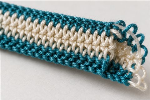 Generated educational knitted tape reference; not a supplier photograph